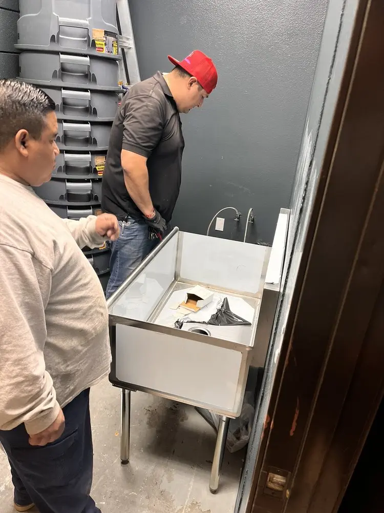 Commercial plumbing and sink installation in Villas North